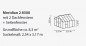 Preview: Vitavia Gewächshaus Meridian 2 8300 BxTxH 257x321x232cm 8,3m² ESG Alu schwarz